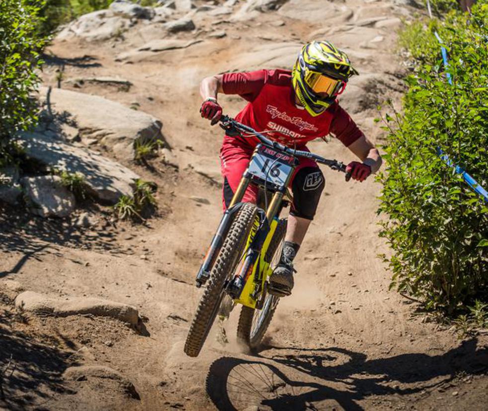 white mountain bike helmet